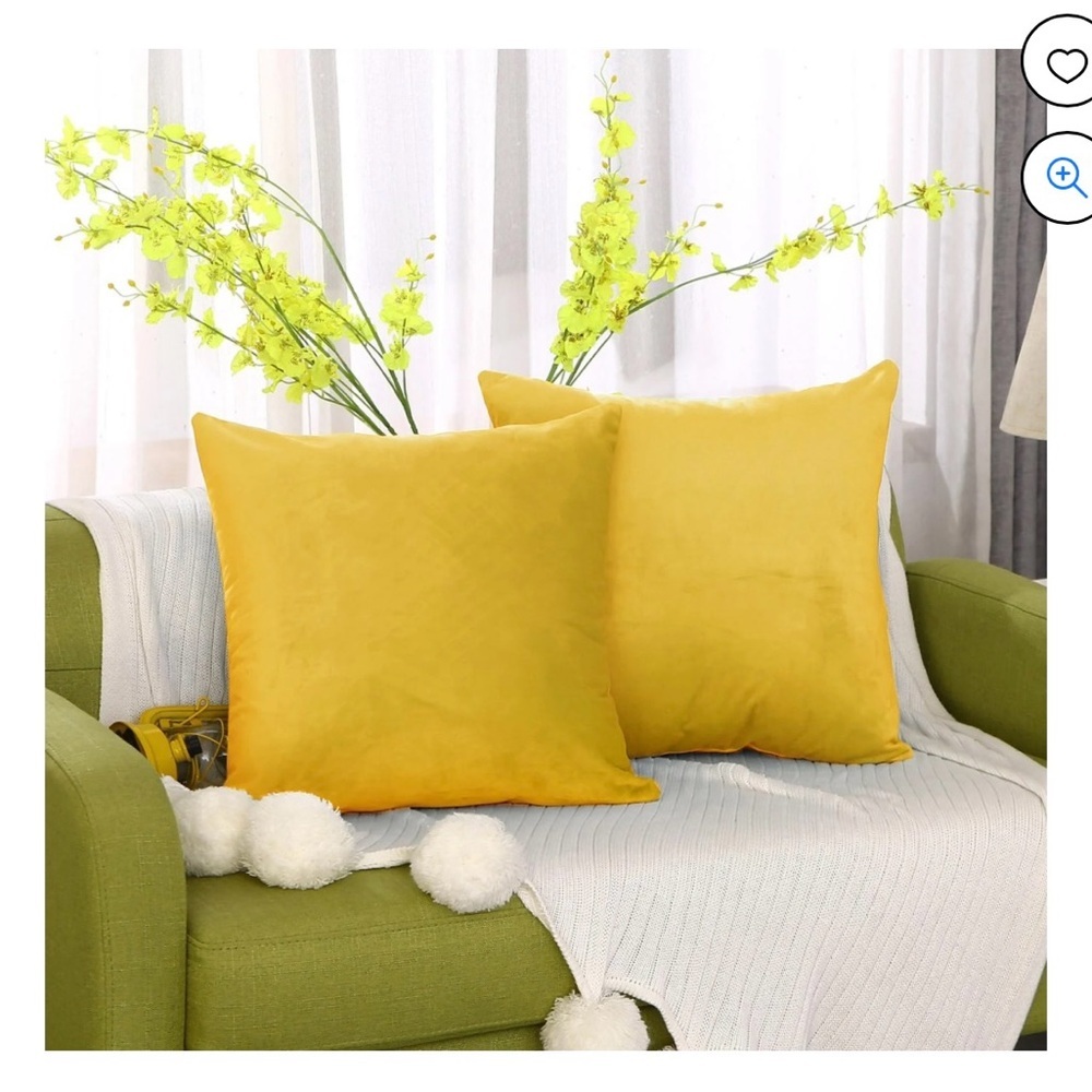 9 Piece Set Throw Pillow Covers‎ Summer Spring Pillow Cases Cotton 50 x 50 cm